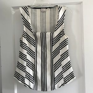 9-H15 StCL Anthropologie Sleeveless Striped Top